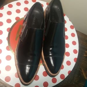 vince Arden loafers Black shiny leather platform